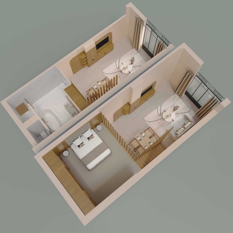Plan 3D de l'appartement