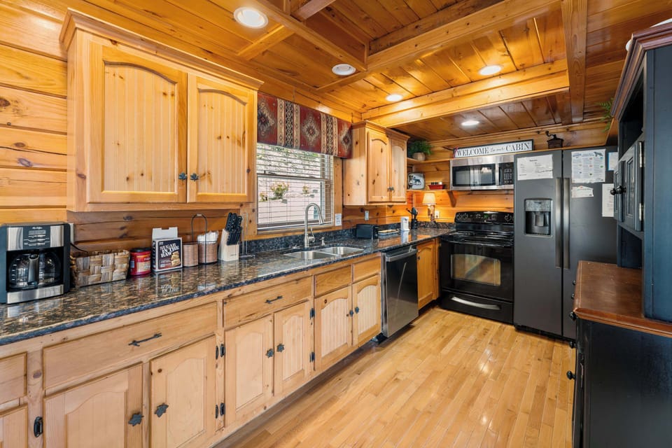 Meals will be made easy in the full kitchen 