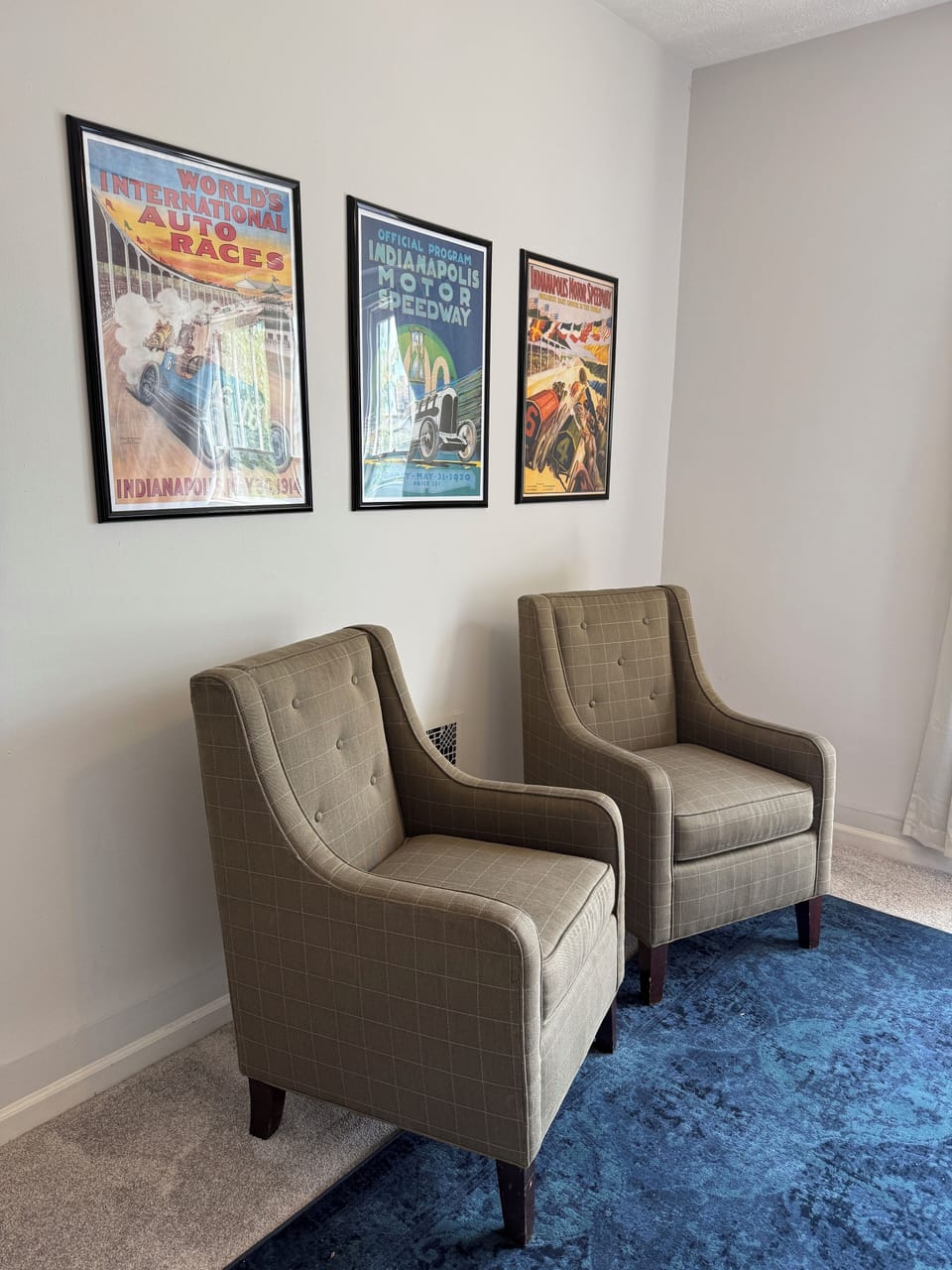 Sitting area in master bedroom