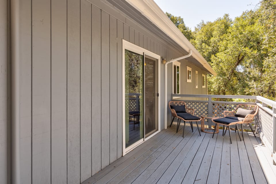 Deck off the kitchen area 