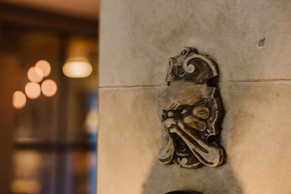 Ornate workmanship and hand painted interiors