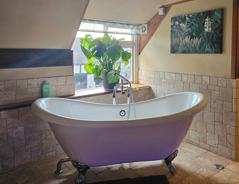 Slipper bath in the first floor family bathroom