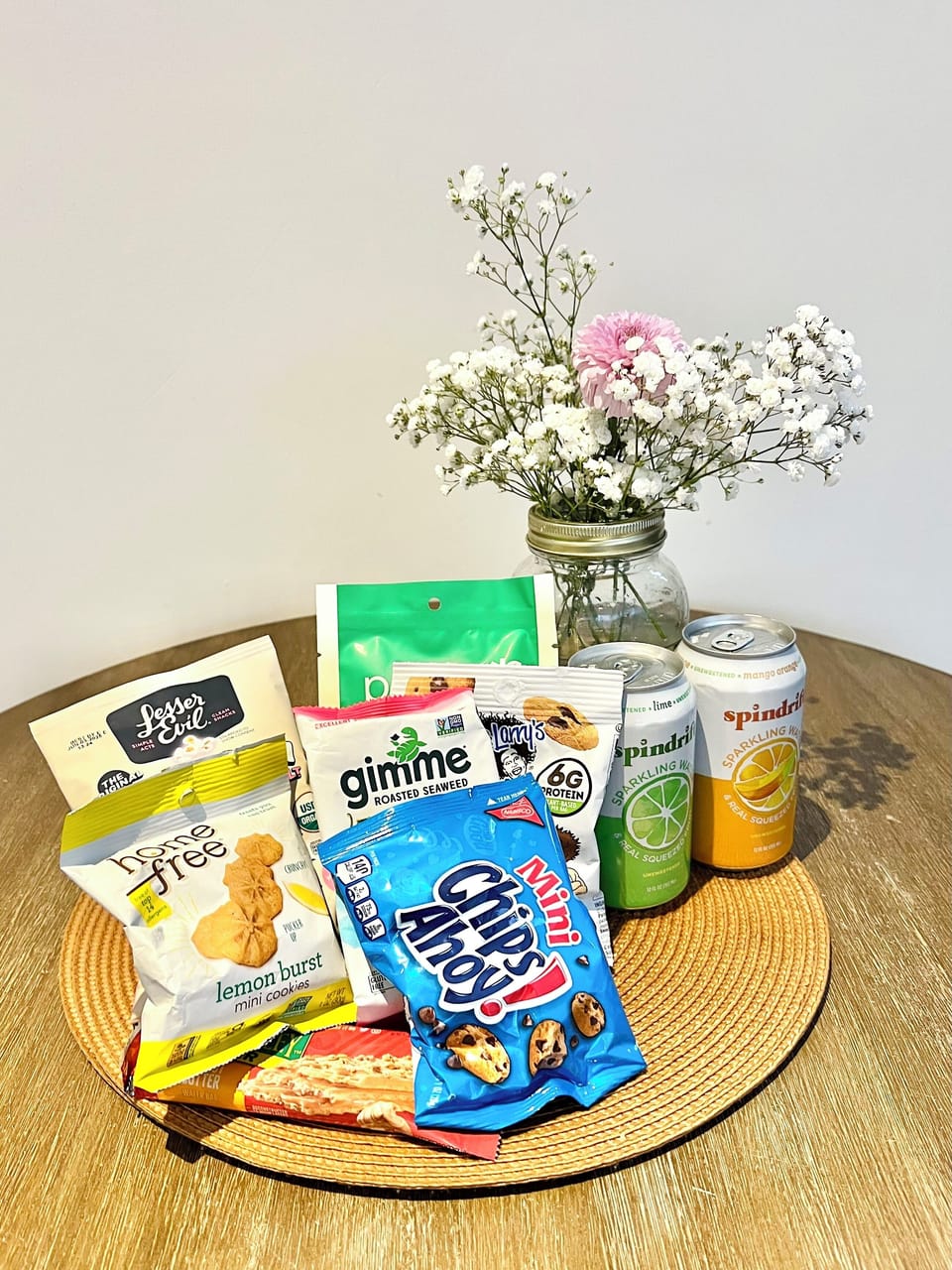 I love to pamper my guests with my favorite snacks! 