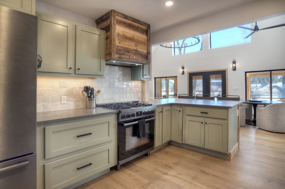 Fully stocked kitchen