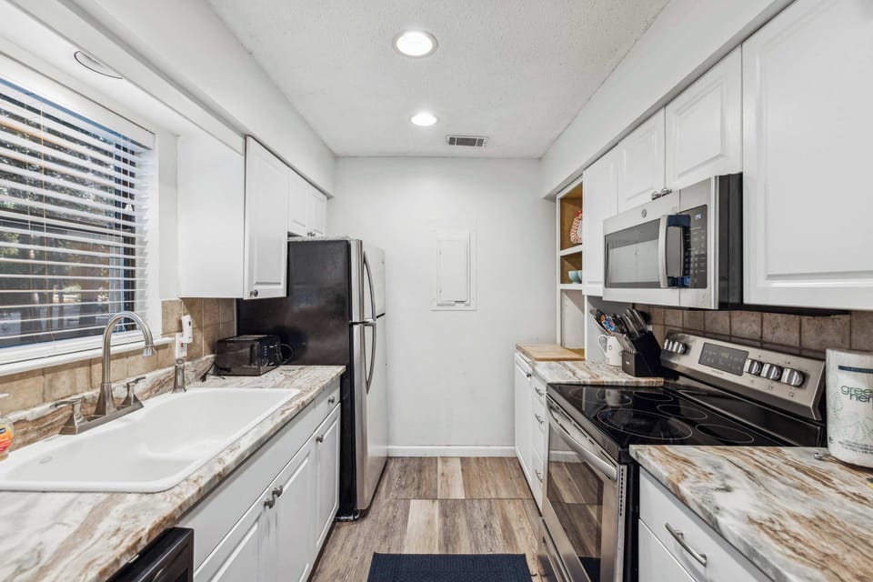 Whip up your favorite meals in the full kitchen 