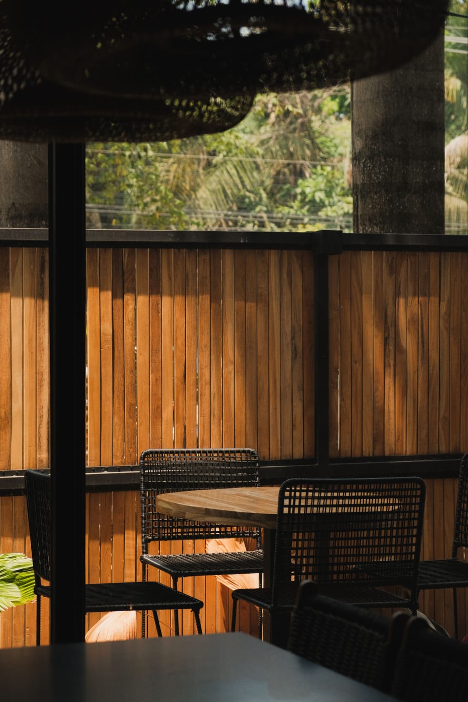 Outdoor dining area