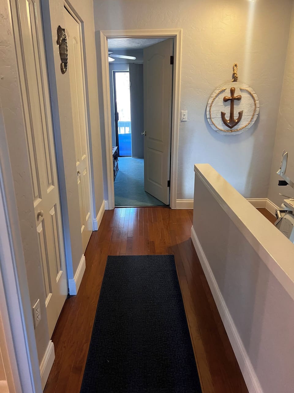 Upstairs hallway looking towards primary bedroom
