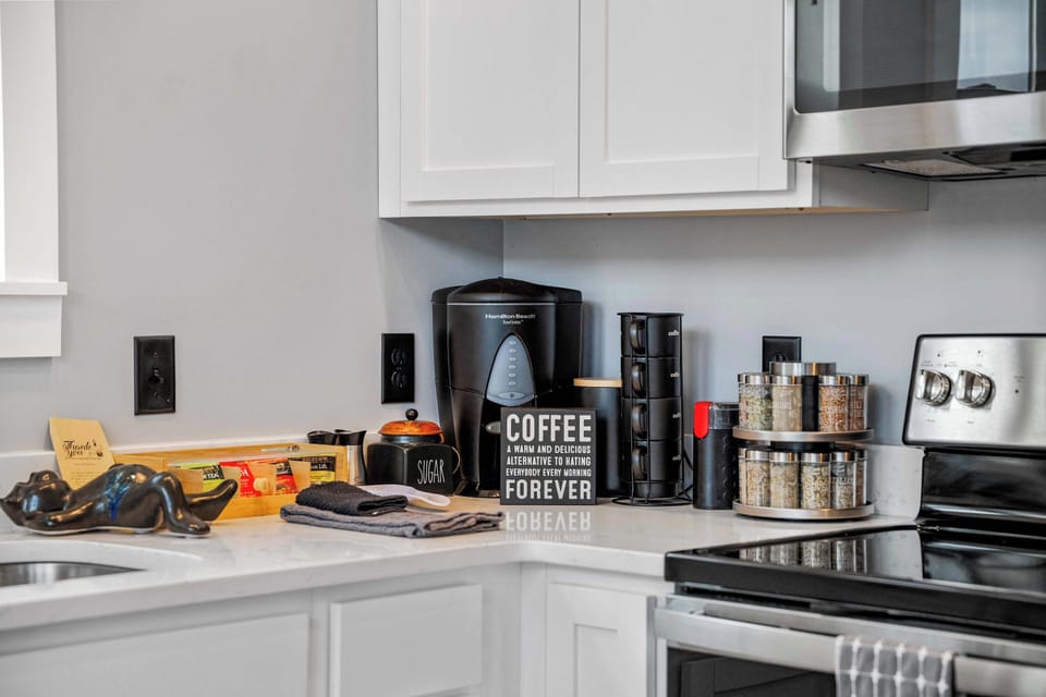 Feel right at home in this welcoming kitchen, where thoughtful details, ample space, and modern touches create a relaxing place to cook, dine, and unwind together.