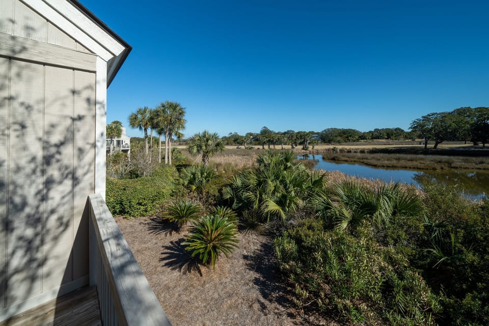 Views of the lagoon and golf course