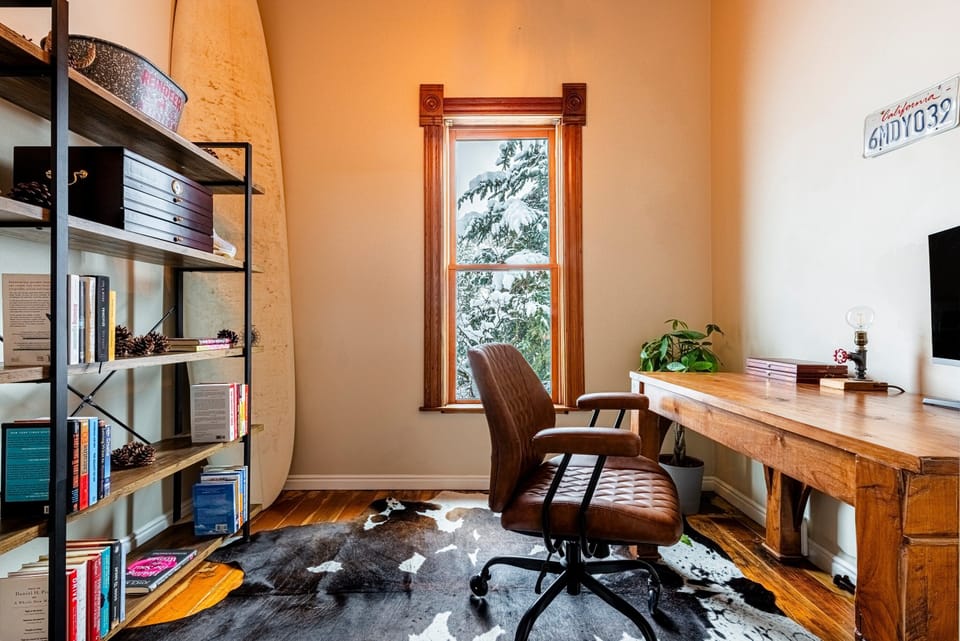 Office with Leather Chair and Computer Monitor (2nd Floor)