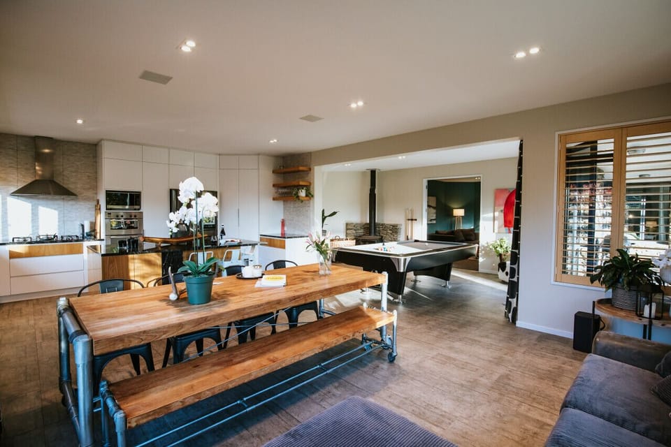 Kitchen, Living, Dining Space