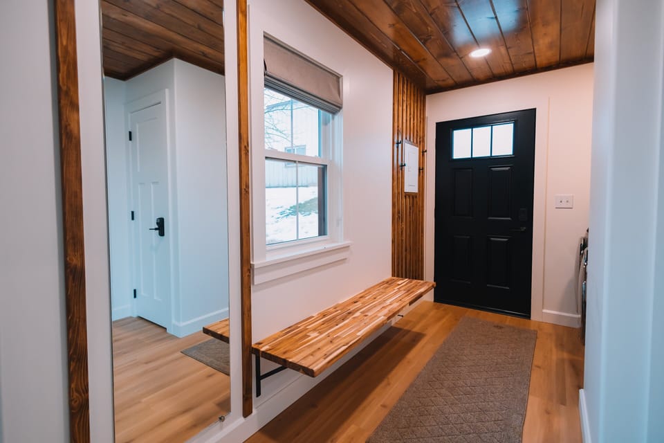 The entry door for Edinburgh Escape. Here you can also see the laundry located on the 1st floor.