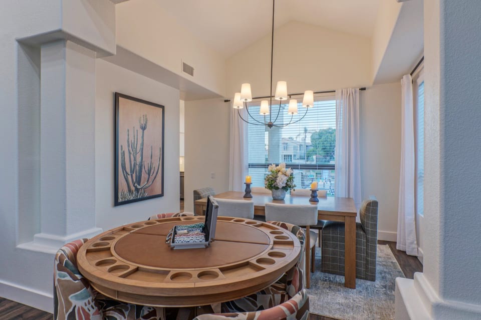 Table top can be added for poker and other card games.