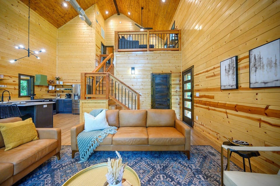 Enjoy the warmth of wood tones and modern comfort throughout the living area.