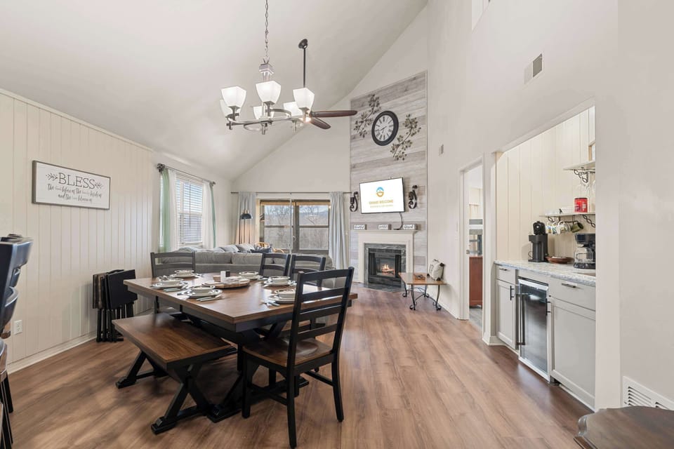 Make mealtime memories together at the dining table, seating 6