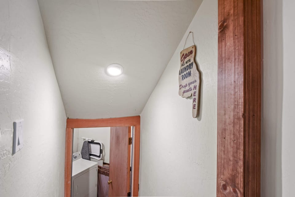 Downstairs laundry room