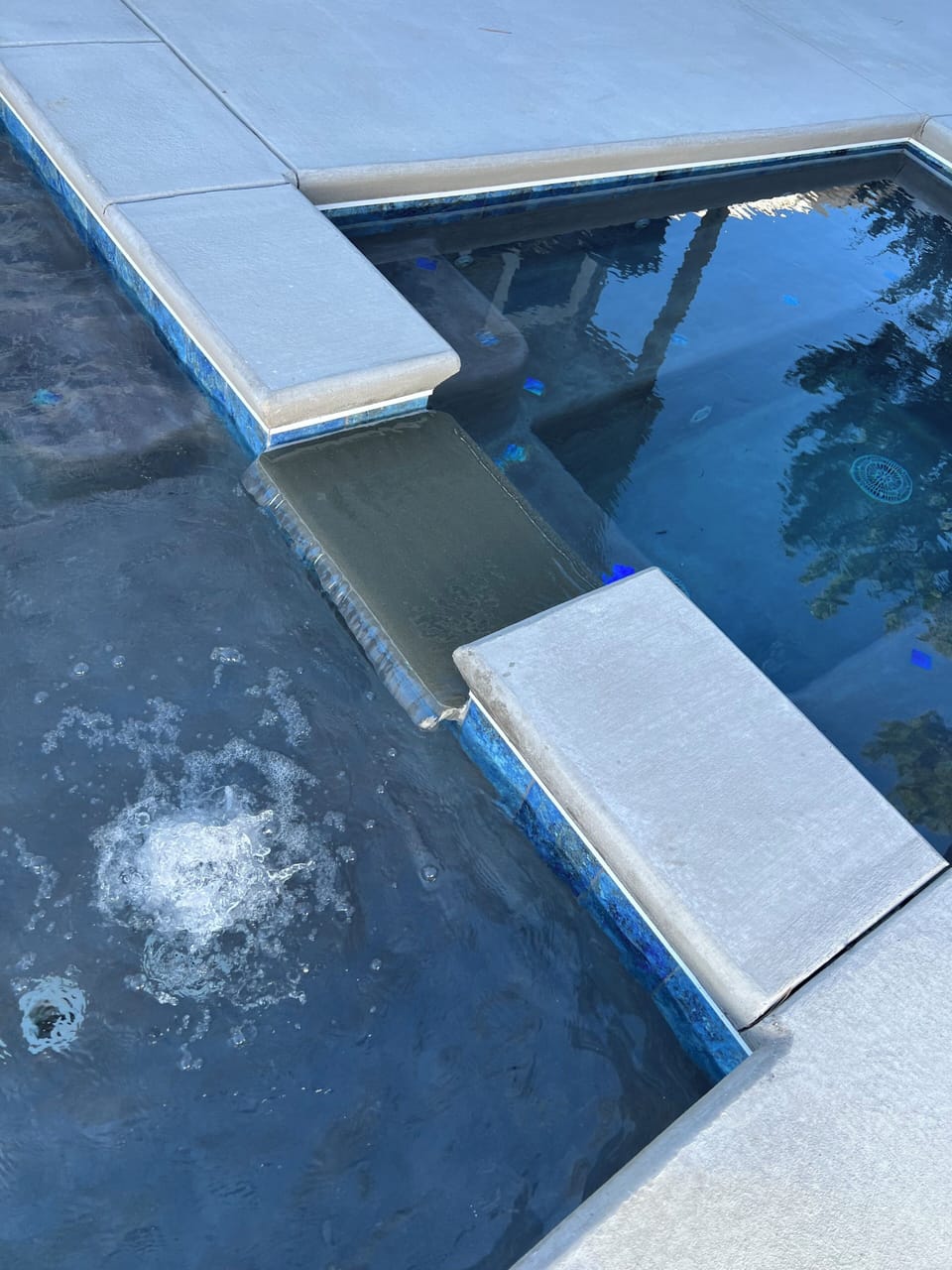 pool and spa spill over