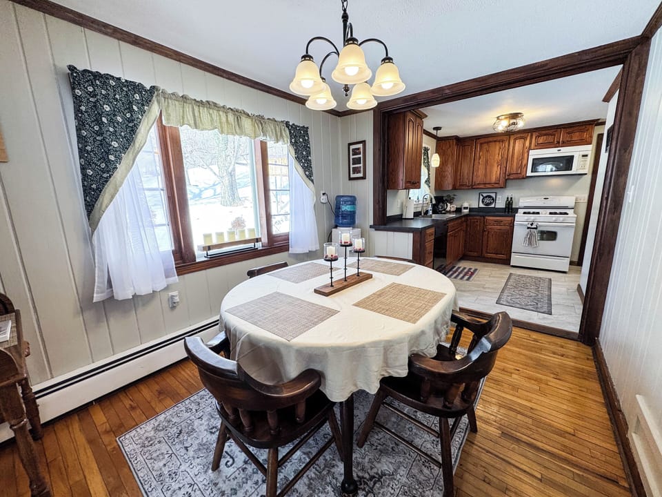 Dining room with entry way to kitchen