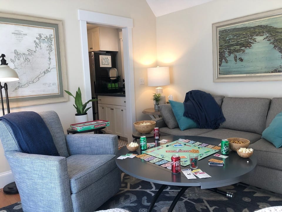 Living room and kitchen doorway