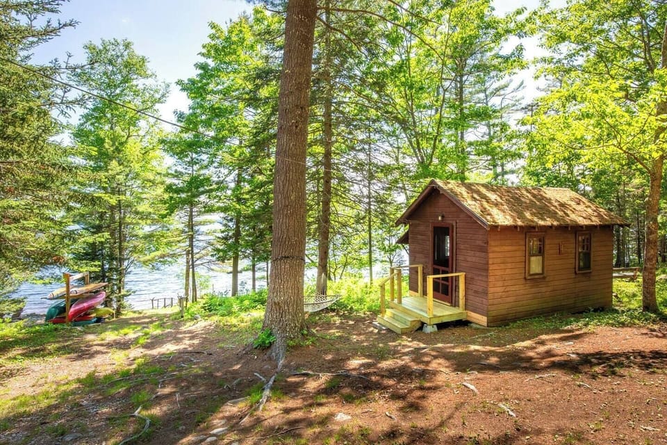 Sleeping Cabin 4 Exterior + Path to Swim Beach