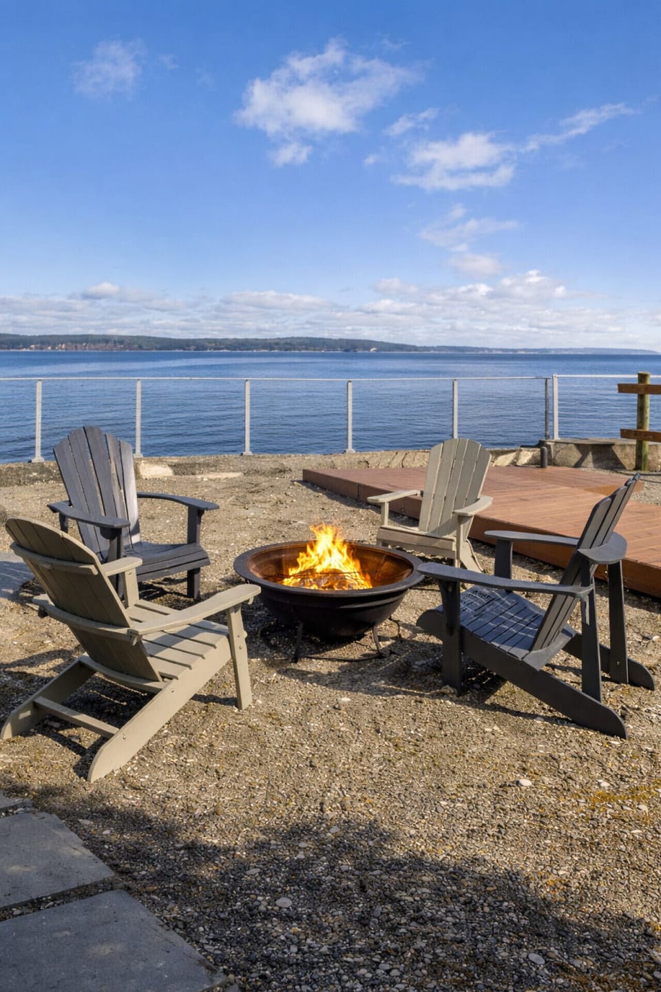 Front Yard + Fire pit + s`mores kit