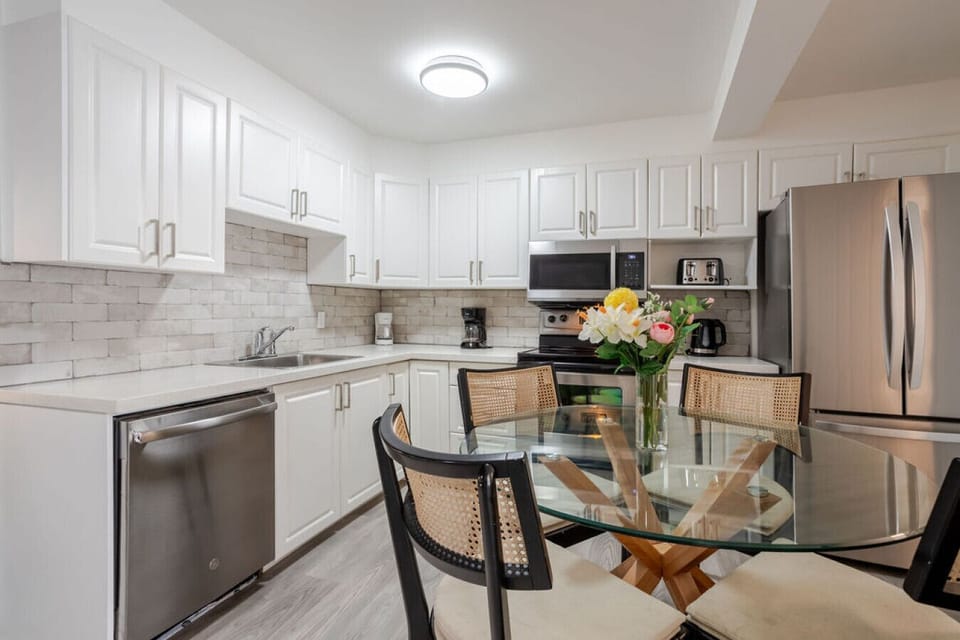 Kitchen and dining area