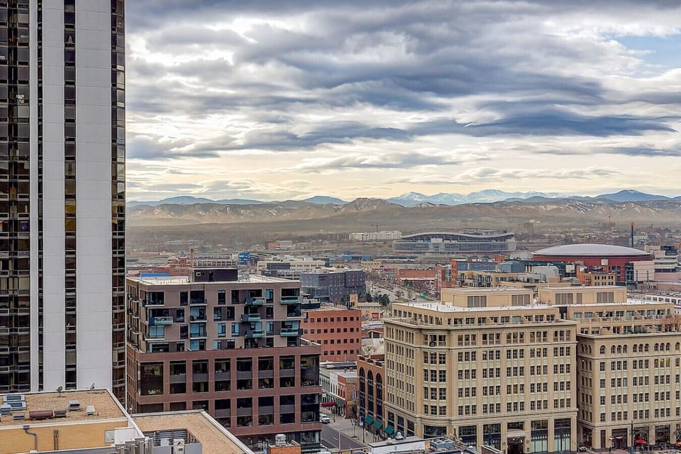 Spectacular Views of Downtown Denver and the Rocky Mountains