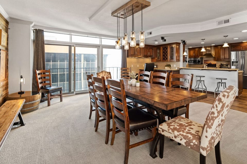 Dining Table for 8 with City Views