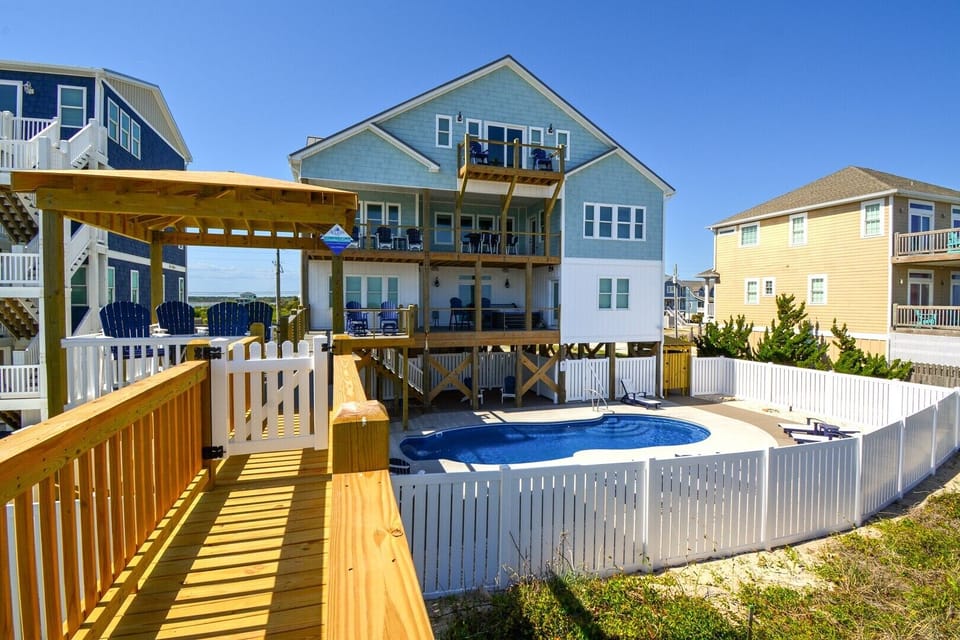 Rear Exterior and Pool