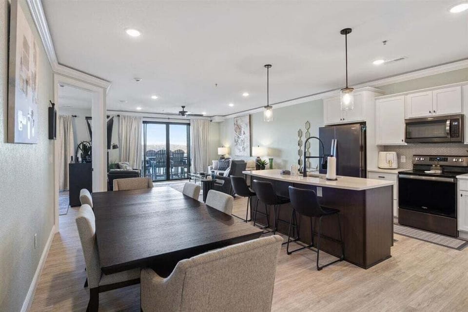 Modern and chic, the kitchen is a culinary dream, fitted with state-of-the-art appliances and sleek countertops.