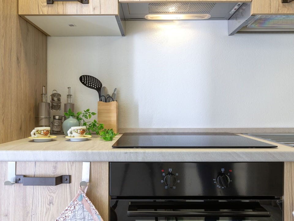 Kitchen, Countertop, Kitchen Appliance, Kitchen Stove, Major Appliance, Interior Design, Wood, Home Appliance, Gas Stove, Cabinetry
