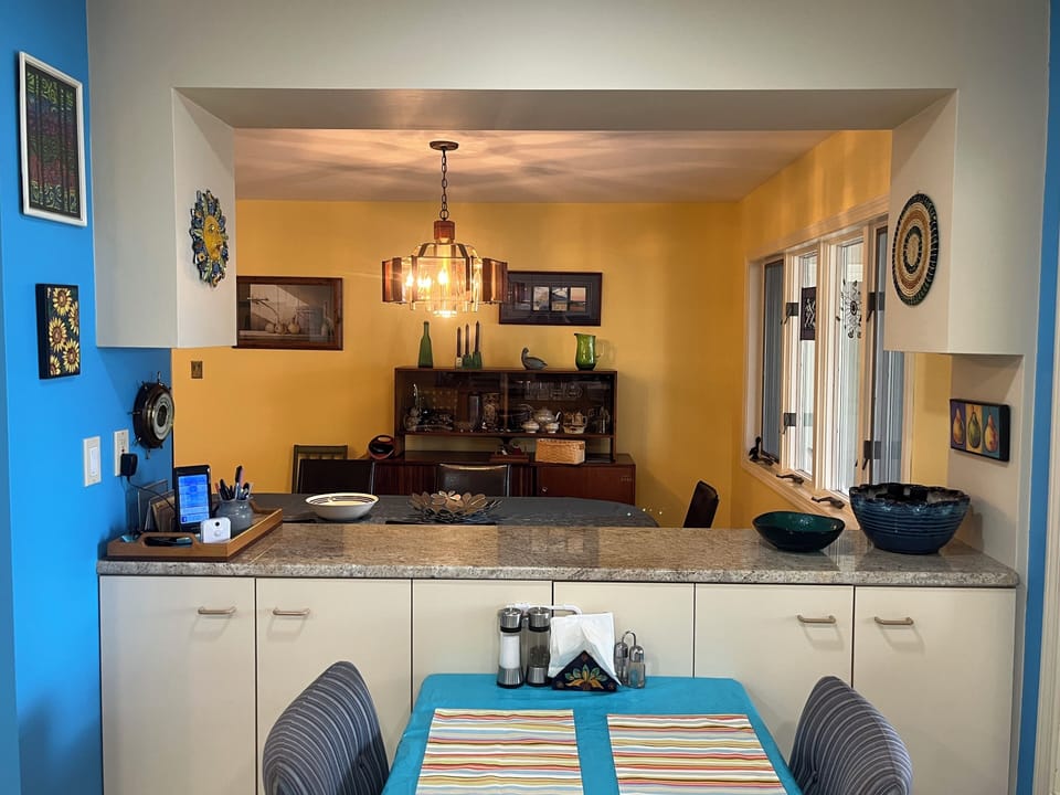 Kitchen looking into the dining room