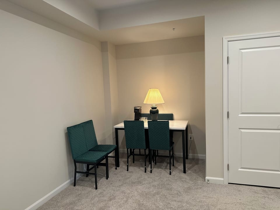 Dining/study table, 6 chairs