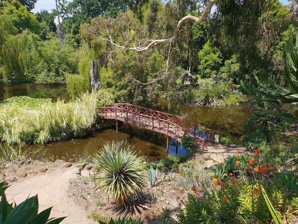 Stroll through the 15 acres of gardens at Ripponlea Estate, close to apartment.