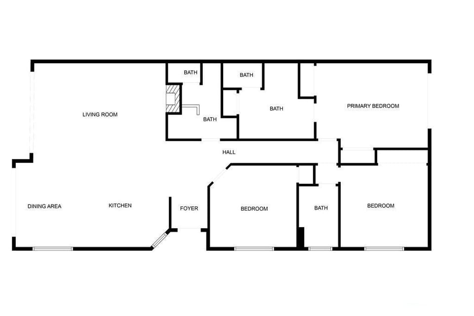 Layout: Floor plan is approximate.Lovely, private patio off primary bedroom too!
