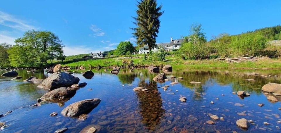River Black Water at the bottom of the rear grounds
