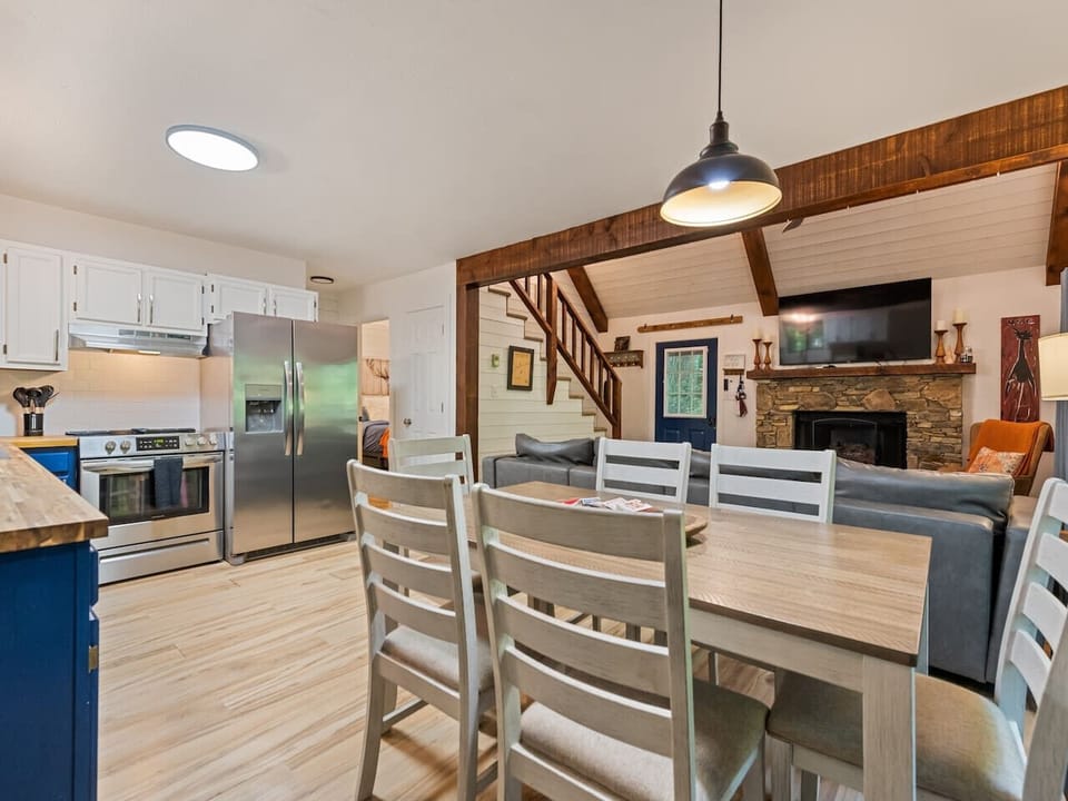 Dining and kitchen area