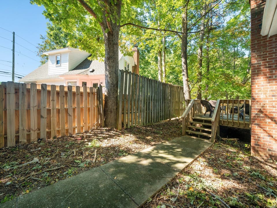Offering easy access through the property or from the driveway. Not fully fenced