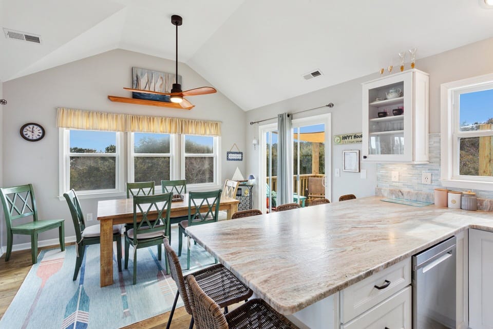 Eat together in the Dining Area with lots of natural light.