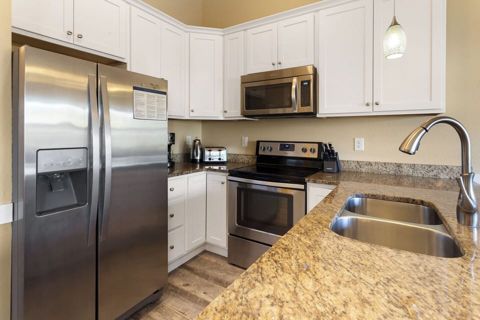 The modern Kitchen has everything you need to whip up a delicious meal that the whole family will enjoy.