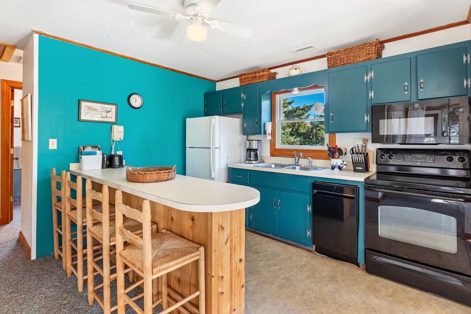 Whip up something delicious in the cozy Kitchen.