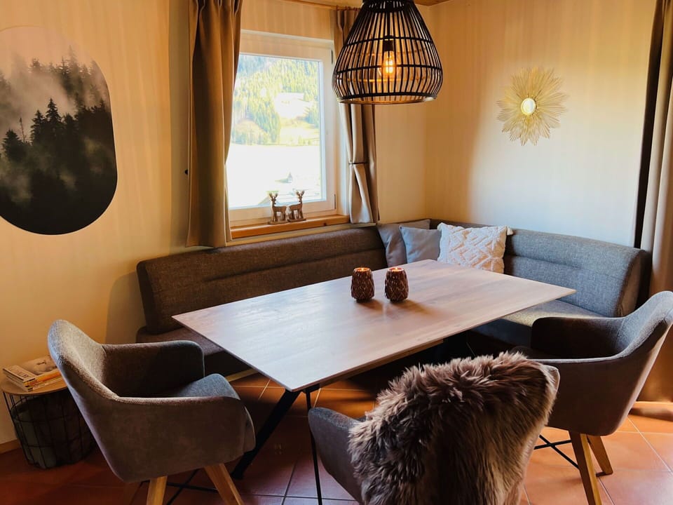 Furniture, Flooring, Interior Design, Floor, Wood, Table, Wood Flooring, Home, Lighting, Living Room