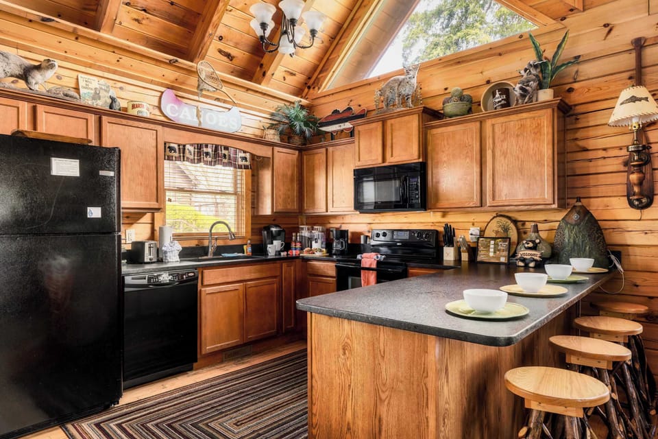 Fully stocked kitchen