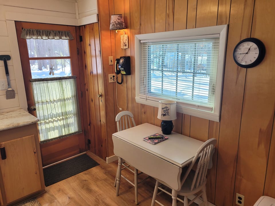 BREAKFAST TABLE:  There is a cute little 2-person breakfast table next to the kitchen.
