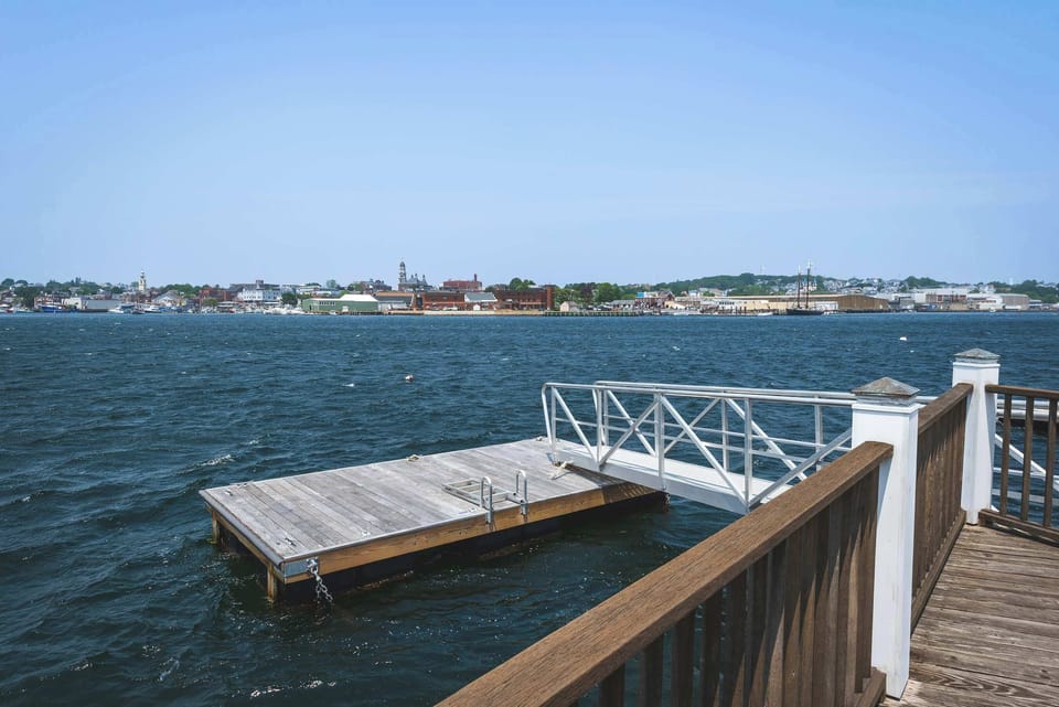 Private floating dock perfect for water activities