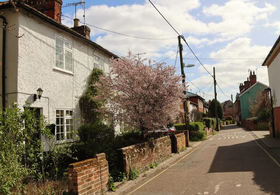 Charming Brook Street setting – a peaceful spot in the heart of Woodbridge.