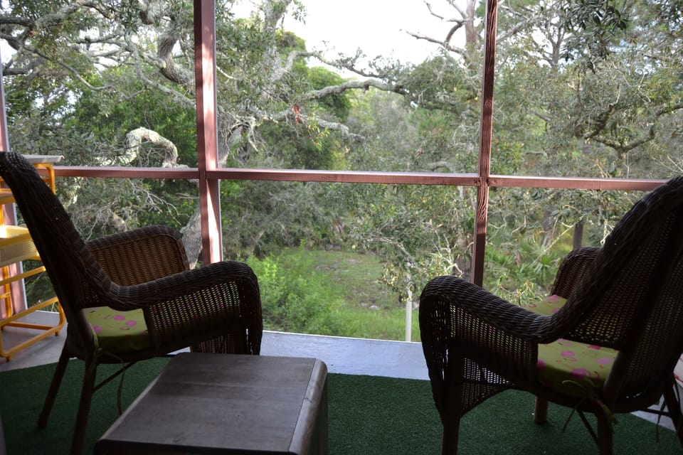 Enjoy a cold beverage with a view of nature!