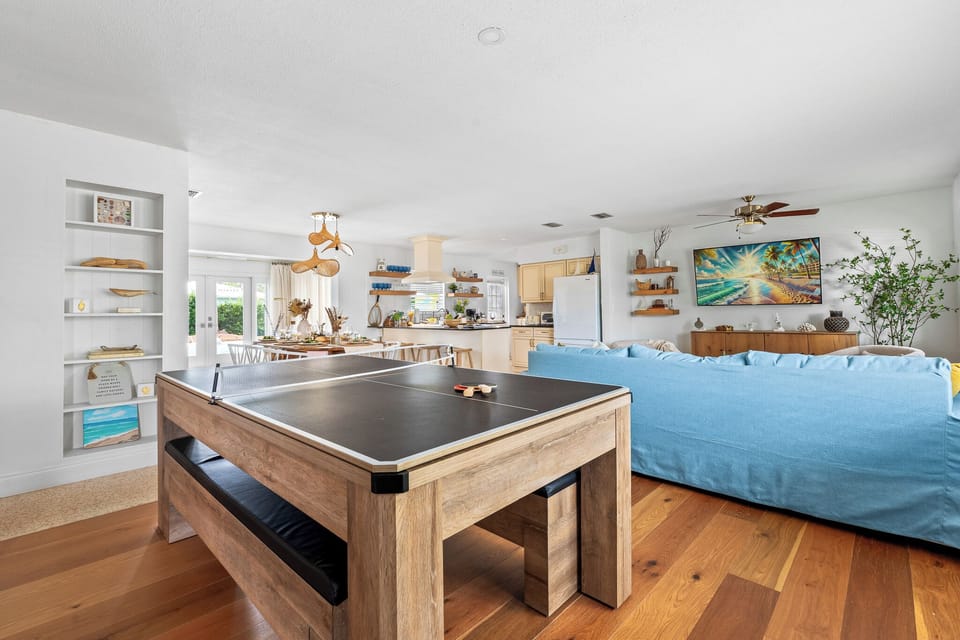 Compete in ping pong