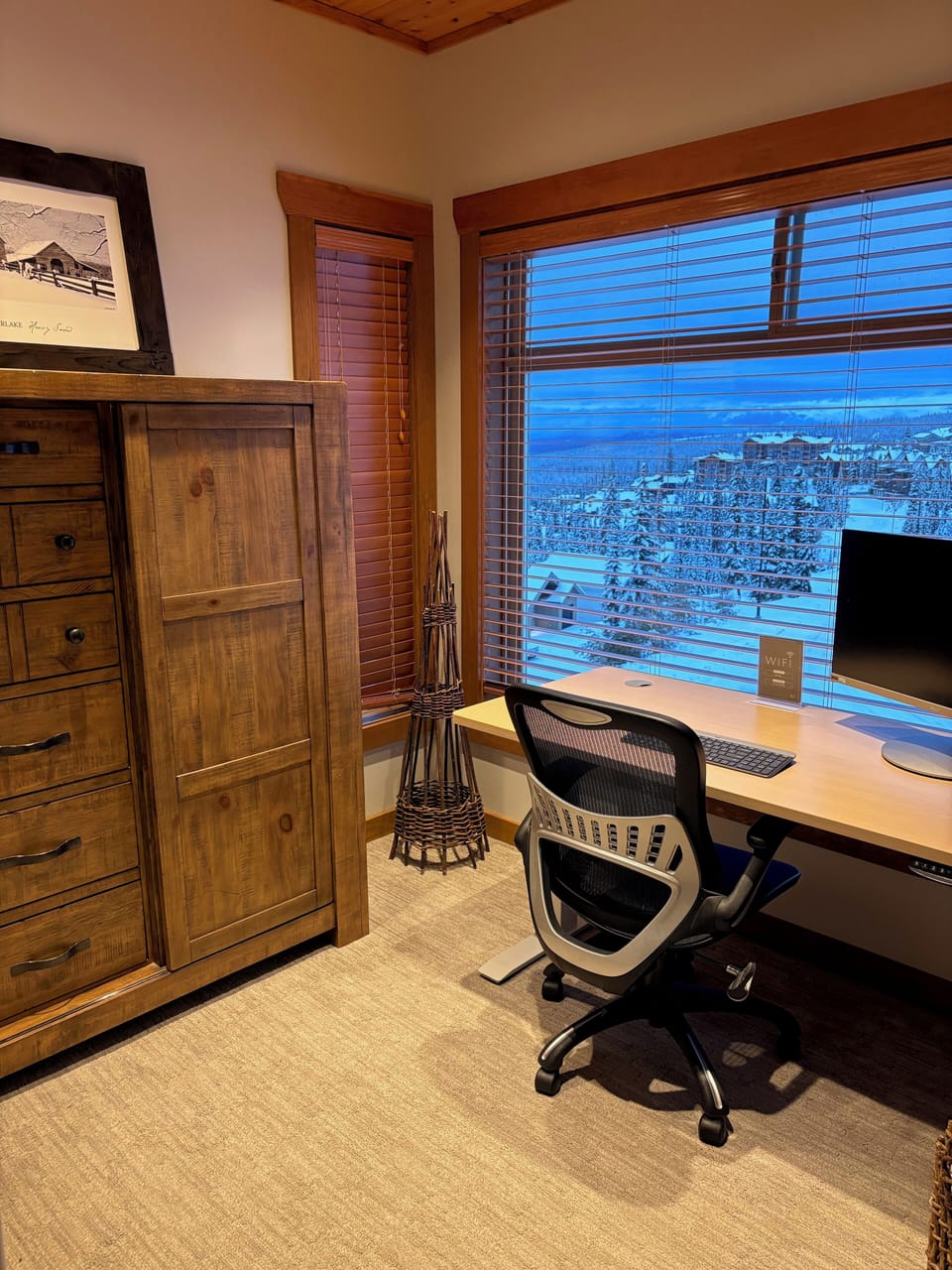 Quiet work station in Primary Bedroom