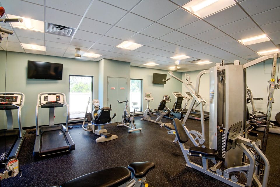 Fully equipped fitness center to energize your stay